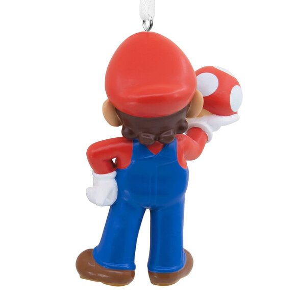 New! Super Mario Bros. Mushroom Hallmark Christmas Ornament 2022 Nintendo Games - Picture 3 of 4